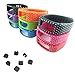 2015 Fashion 9pcs Colorful with White Dots Spots Replacement Wrist Band for Garmin Vivofit(No tracker, Replacement Bands Only),Small