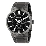 Fossil Men's FS4358 Black Stainless Steel Bracelet Black Analog Dial Chronograph Watch