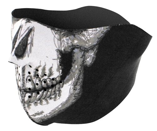Zan Headgear FACE MASK NEOPRENE HALF SKULL WNFM002H