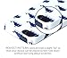 DandyCase iPhone 5 / 5S Case, Perfect Pattern *No Chip/No Peel* Flexible Slim Case Cover for Apple iPhone 5 / 5S [White & Navy Blue Whales]