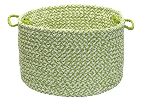 Colonial Mills Outdoor Houndstooth Tweed Utility Basket, 14