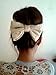 CREAM LACE BIG BOW HAIR CLIP