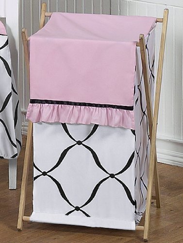 Baby/Kids Clothes Laundry Hamper for Pink, Black and White Princess Bedding