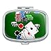 Poker ACES Cards Chips Gambling Rectangle Pill Case Trinket Gift Box
