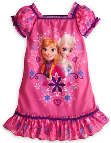 Disney Anna and Elsa Frozen Nightshirt Nightgown Pajamas