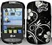 White Flowers Hard Snap On Case Cover Faceplate Protector for LG 800g TracFone / Net10 + Free Texi Gift Box