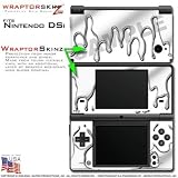 Nintendo DSi Skin Chrome Drip on White WraptorSkinz Skins (DSi NOT INCLUDED ....
