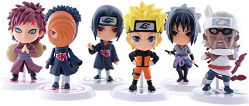 Naruto Figures 6pcs Set 2.7" PVC Uzumaki Naruto Uchiha Madara Anime Cartoon Toys Lot by other