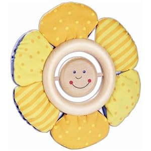 Flowery Ring Rattle Clutching Toy by Haba