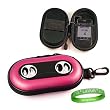 Microsoft Zune HD Dock Speaker System Case ( 1G , 2nd generation , 16GB , 32GB, 64GB ) ** PINK ** + Vangoddy Live * Laugh * Love Wrist band!!!