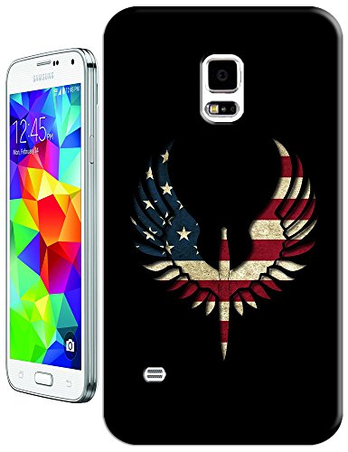 Sangu the American Flag Eagle Black Hard TPU Samsung Galaxy S5 Case