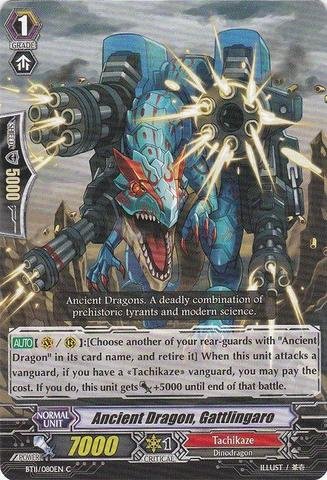 Cardfight!! Vanguard TCG - Ancient Dragon Gattlingaro (BT11/080EN) - Seal Dragons Unleashed