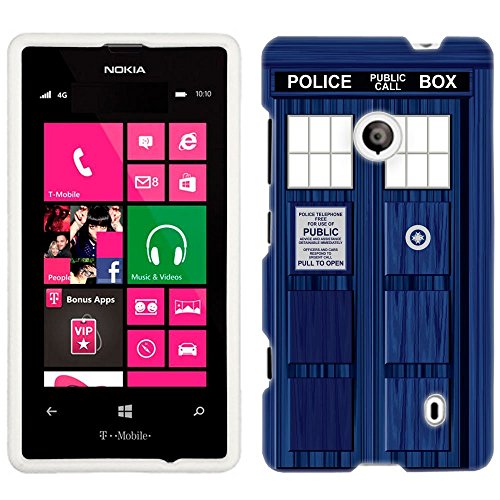 Nokia Lumia 521 Blue Police Box Firm Case