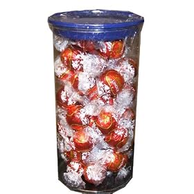 Lindt Lindor Truffles Milk Chocolate Christmas Holiday Assortment 45 Piece Jar Present