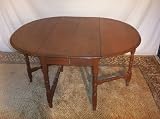 Solid Maple Primitive Drop Leaf Dining Table, #bu27