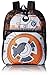 Star Wars Big Boys Disney BB-8 Sound and Lights Multi Compartment 16 Inch Backpack, Black, One Size