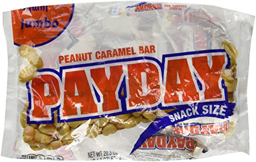 Payday Peanut Caramel Bar, Snack Size, Jumbo Bag, 20.3-Ounce