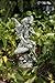 Napco Imports Outdoor Garden Patio Statue Figurine 16.5 Inch Resin Seated Fairy on Mushroom