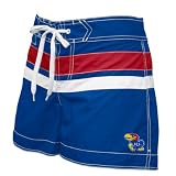 Kansas Jayhawks Women's Royal Boy Short Swimsuit Bottom