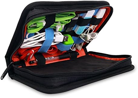 SHINEDA Multi-purpose Zippered Travel Case for Electronics Accessories and Ipad Mini/tablet 7.8-8 Inch