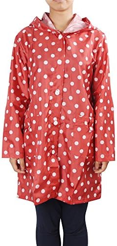 Egelbel Women Cute Polka Dot Raincoat