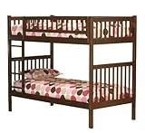 Twin Size Bunk Bed Caramel Latte Finish