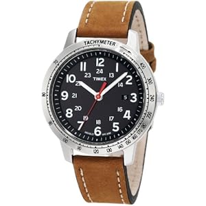 Timex Men's T2N636 Weekender Sport Brown Nubuck Leather Strap Watch (Watch)