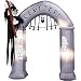 9 Ft. - Gemmy Halloween Airblown Inflatable - Cemetery Archway Gate