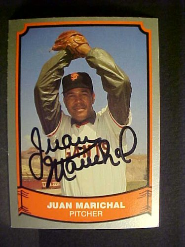 Juan Marichal San Francisco Giants #54 1988 Baseball Legends Signed Baseball Card