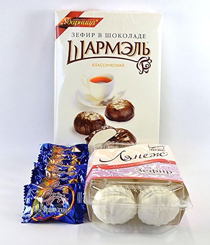 Russian Marshmallow Assortment: La Neige, Charmelle, and Slavyanka French Zephyr