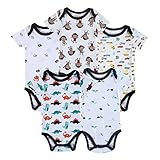 (マザーネスト) Mother Nest 2016年新作 カワイすぎるパーファクトフィットオール半袖ボディースーツ5枚セット 多くの色組み合わせ 100%綿 出産祝い ロンパース 子供服 ベビー服 Baby Bodysuit Baby