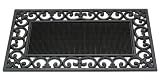 GARDMAN OUTDOOR TOUGH RUBBER DOOR MAT CAST IRON STYLE