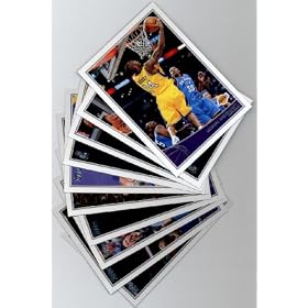 2009 10 Topps Basketball Los Angeles Lakers Complete Team Set of 10 cards including Kobe Bryant, Luke Walton, D.J. Mbenga, Andrew Bynum, and more!