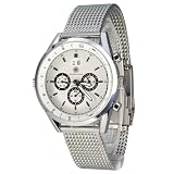Constantin Durmont Herren-Armbanuhr Carson CD-CARS-AT-STM-STST-WH