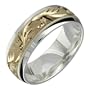 Florenza - Stunning Two Tone Comfort Fit Wedding Band for Him & Her! Custom Made! Choose your Size.
