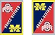 Ohio State and University of Michigan - House Divided Flag - Regular Size