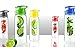 Asobu Flavor It Infuser Water Bottle Pure Fruit Flavour 2 Go, Yellow ,20 oz