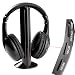 Agptek High Quality 5 in 1 Wireless Stereo RS 864 863.5 864.5 MHz Rf Wireless Surround Sound Stereo Headphone for HDTV, TV, VCD, PC, MP3, MP4, IPOD, DVD with 3.5mm to 2.5mm Adapter w/ Transmitter Wireless FM