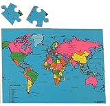 LARGE WORLD MAP PUZZLE - a fun way to learn about the World!