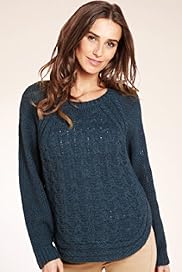 Indigo Collection Foxglove Knitted Jumper with Wool