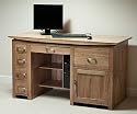 Tokyo Solid Oak Large Computer Desk