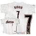 Craig Biggio Autographed/Hand SIgned Houston Astros Majestic Replica Pinstripe Baseball Jersey