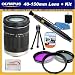 Olympus M. Zuiko Digital ED 40-150mm f/4.0-5.6 Lens + SSE Accessory Kit. Includes: 3 Piece Professional Filter Kit (UV,CPL,FLD), Lens Cleaning Pen, LCD Screen Protectors, Lens Detail Maintenance Kit & SSE Microfiber Cleaning Cloth
