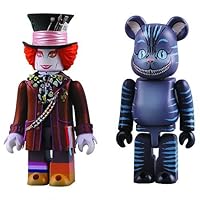 Medicom Alice In Wonderland: Mad Hatter Kubrick and Cheshire Cat Bearbrick Set