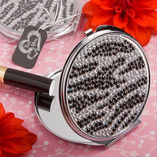 Zebra Print Classy Compact Mirror , 96