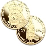 900 Fine Gold Medal - Piast Dynasty, King Kazimierz III Wielki