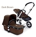 Bugaboo® Cameleon Stroller Complete with Dark Brown Base Pink Canvas Top