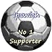 Ipswich Town No 1 Supporter**58mm Round Keyring**