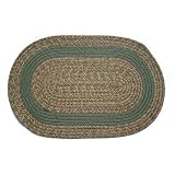 Oval Braided Rug (3'x5'): Melissa Blend- Sage Band
