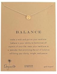Dogeared Balance Yin Yang Reminder 18" Boxed Necklace - Gold Dipped